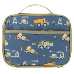 Stephen Joseph Junior Blue Construction Lunchbox 8 in. H X 10 in. W