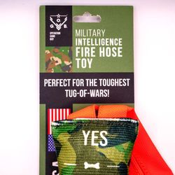 Operation Good Boy For Dog Multicolored Nylon Fire Hose Military Intelligence Dog Tug Toy 1 pk