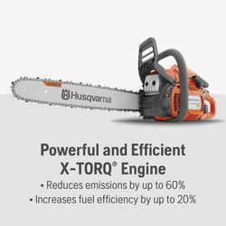Husqvarna 445 18 in. 50.2 cc Gas Chainsaw SP33 .325 in.