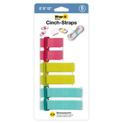 Wrap-It 0.5 in. L Assorted Nylon Cinch Strap
