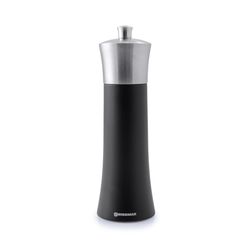 Swissmar Torre Black Stainless Steel/Wood Salt Mill