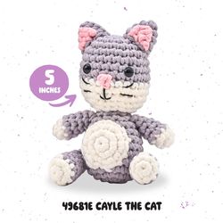 Bucilla Caylee the Cat Amigurumi Crochet Kit 1 pk