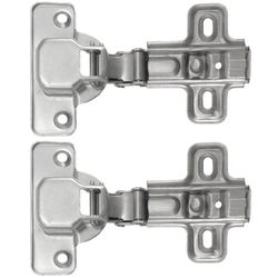 Laurey 2 in. W X 5 in. L Chrome Steel Cabinet Hinge 2 pk