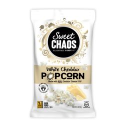 Sweet Chaos White Cheddar Popcorn 1.5 oz Bagged