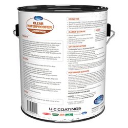 Seal Once Flat Clear Fully-Transparent Water-Based Waterproofer Wood Protector 1 gal