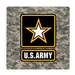 P Graham Dunn Multicolored Ceramic US Army Cork Coasters 1 pk