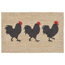 Liora Manne Frontporch 2 ft. W X 3 ft. L Natural Casual Polyester Accent Rug