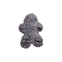 HuggleHounds HuggleFleece For Dog Gray Fleece Man Pet Toy Medium 1 pk