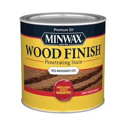 Minwax Wood Finish Semi-Transparent Red Mahogany Oil-Based Penetrating Wood Stain 1/2 pt