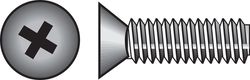 HILLMAN No. 10-24 Ga. X 1-1/4 in. L Phillips Flat Head Steel Machine Screws 100 pk