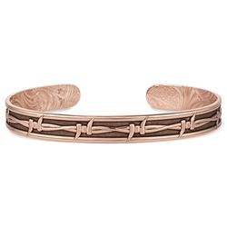 Montana Silversmiths Unisex Rose Gold Barbed Wire Cuff Bracelet