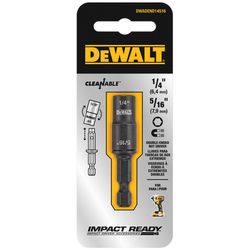 DEWALT 1/4,5/16 in. X 2 in. L Black Oxide Double-Ended Nut Driver 2 pc