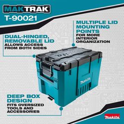 Makita Maktrak 22.25 in. Tool Box Teal
