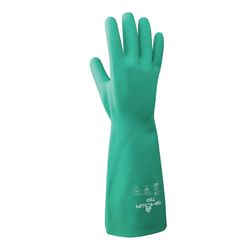 SHOWA ATLAS 730 Unisex Indoor/Outdoor Nitrile Chemical Gloves Green M 1 pair