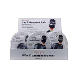 Rabbit Black Rubber/Stainless Steel Wine and Champagne Sealer