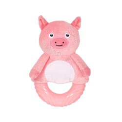 Pet Shop by Fringe Studio For Dog Pink Plush/Rubber Get Piggy With It Dog Toy