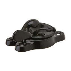 Ives Black Aluminum Window Lock 1 pk