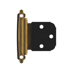 Amerock 2-3/4 in. L Antique Brass Door Hinge 2 pk