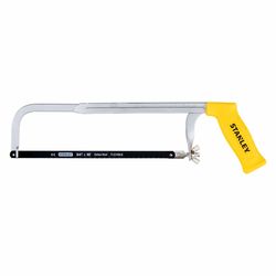 STANLEY 10 in. High Carbon Steel Adjustable Adjustable Hacksaw Black/Yellow 1 pc