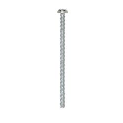 HILLMAN No. 10-24 Ga. X 3 in. L Combination Round Head Zinc-Plated Steel Machine Screws 100 pk