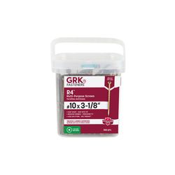 GRK Fasteners No. 10 X 3-1/8 in. L Star Climatek W-Cut Multi-Purpose Screws 350 pk