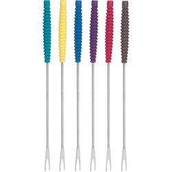 Trudeau Assorted Silicone/Stainless Steel Fondue Forks