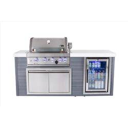 Mont Alpi MA400-AW 4 Burner Natural Gas/Propane Grill Gray