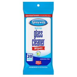 Sprayway Fresh Scent Glass Cleaner 20 pk Wipes