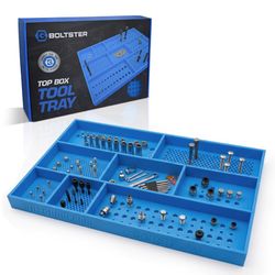 Boltster 16 in. W X 1.75 in. H Bolt & Fastener Organizer Blue