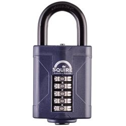 Squire 4.72 in. H X 2.36 in. W X 1.30 in. L Hardened Steel 5-Dial Combination Padlock