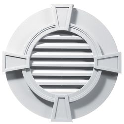 Builders Edge 16 in. W X 16 in. L White Copolymer Wall Louver