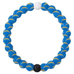 Lokai NFL Unisex Los Angeles Chargers Round Blue Bracelet Silicone Water Resistant Size 6.5