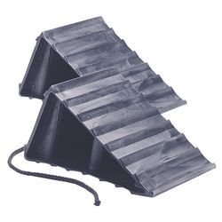 Custom Accessories Black Wheel Chocks 2 pk