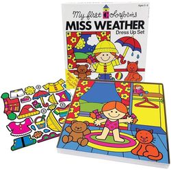 Colorforms Miss Weather Dress Up Set Multicolored