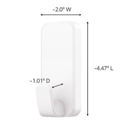 3M Command Extra Large Plastic Hook 4.47 in. L 1 pk