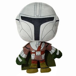 Buckle-Down Star Wars For Dog Multicolored Plush The Mandalorian Standing Pose Squeaky Dog Toy 1 pk