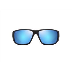 Maui Jim Keha Sunglasses Men's Matte Black Frame Blue Hawaii Lens Polarized