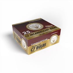 Holiday Bright Lights Incandescent C7 Clear 25 ct Replacement Christmas Light Bulbs 1 ft.