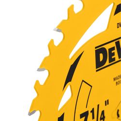 DEWALT 7-1/4 in. D X 5/8 in. Tungsten Carbide Tipped Circular Saw Blade Set 24 teeth 3 pk