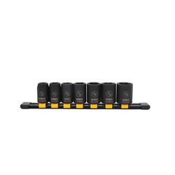 DeWalt 1/2 in. drive SAE 6 Point Impact Socket Set 7 pc