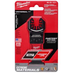 Milwaukee Nitrus Carbide 1-3/8 in. W Carbide Open-Lok Oscillating Saw Blade Multi-Material 1 pk