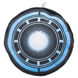 Buckle-Down Marvel Comics For Dog Black/Blue Plush Iron Man Arc Reactor Squeaky Dog Toy 1 pk