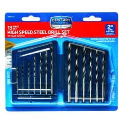 Century Drill & Tool High Speed Steel Drill Bit Set 13 pc