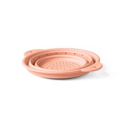 Krumbs Kitchen Pink Silicone Strainer