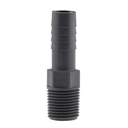 Boshart Industries 1/2 in. MPT in. X 1/2 in. D Insert Polypropylene Male Adapter 10 pk