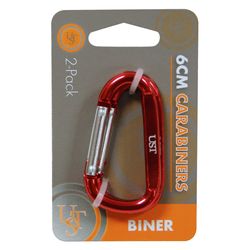 UST Brands Assorted Carabiner 0.25 in. H X 0.25 in. W X 2.25 in. L 12 pk