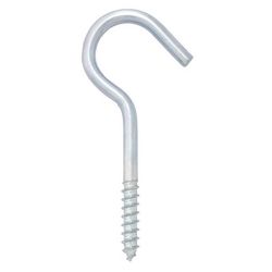 Hampton Small Zinc-Plated Silver Steel 3.88 in. L Ceiling Hook 80 lb 1 pk