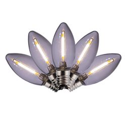 Holiday Bright Lights LED C9 Pure White 25 ct Replacement Christmas Light Bulbs