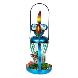 Alpine Blue Acrylic/Iron 16 in. H Outdoor Decoration