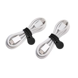 Wrap-It MagnaTies 0.33 in. L Black Silicone Cord Organizer